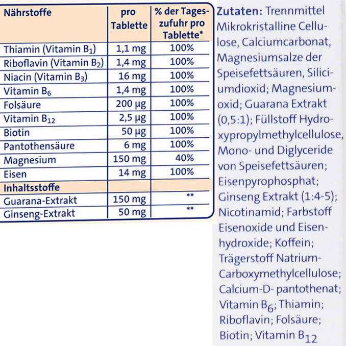 ABTEI Vitamintabletten All Day Energy (20 Tabletten)