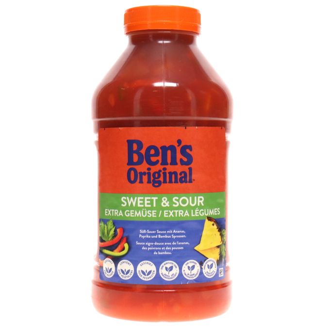 Ben's Original Süß-Sauer Sauce mit extra Gemüse (Großpackung)