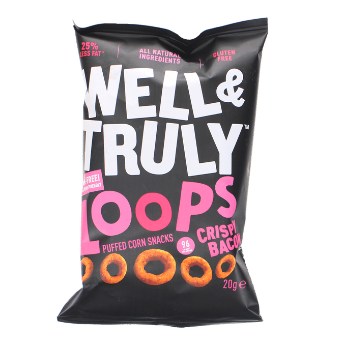 Well&Truly Loops Snacks Bacon 