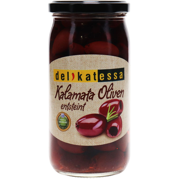 Delikatessa Kalamata Oliven, entsteint 180g
