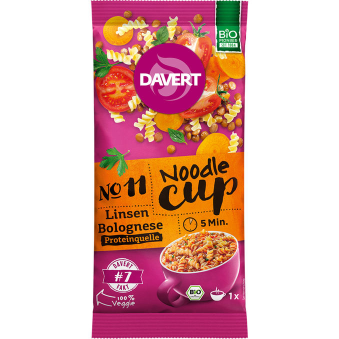 Davert BIO Noodle Cup Bolognese