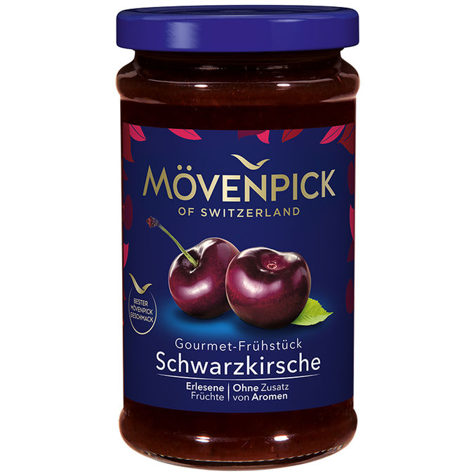 Mövenpick Gourmet-Fruchtaufstrich Schwarzkirsche