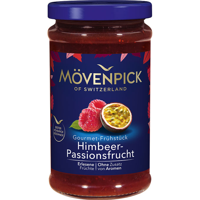 Mövenpick Fruchtaufstrich Himbeere Passionsfrucht