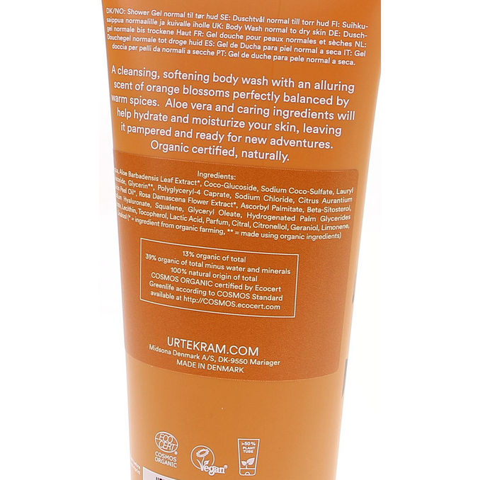 Urtekram Suihkusaippua Spicy Orange Blossom Luomu