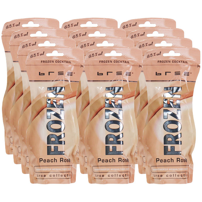 Bree Frozen Cocktail Peach Rosé 6,5% Alkohol, 12er Pack