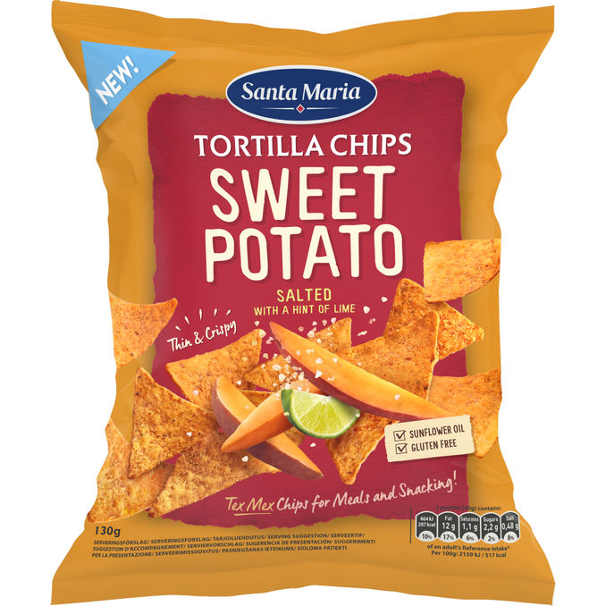 Santa Maria 2 x Tortilla Chips Sweet Potato