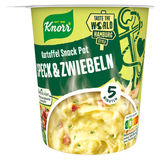 Mindestens haltbar bis: 30.06.2026 Knorr Kartoffel Snack Pot Speck & Zwiebeln
