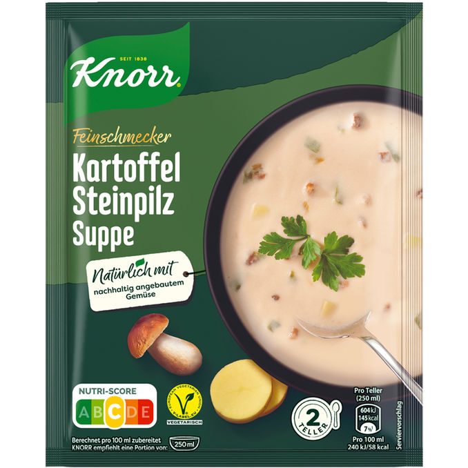 Knorr Kartoffel Steinpilz Suppe