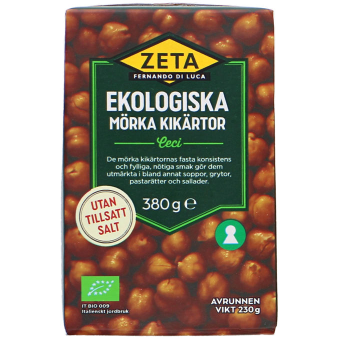 Zeta Mörka Kikärter Eko