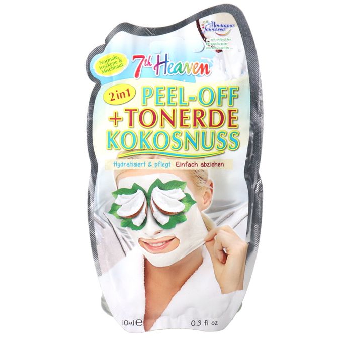 7th Heaven Peel-Off Gesichtsmaske mit Tonerde, Kokosnuss