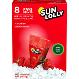 Sun Lolly Frys-selv-is Jordbær 8 Stk