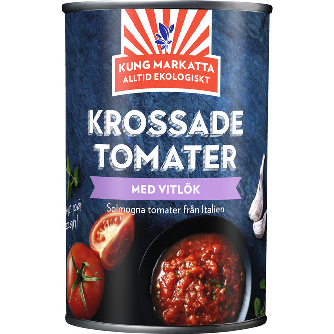 Kung Markatta Krossade Tomater Vitlök Eko