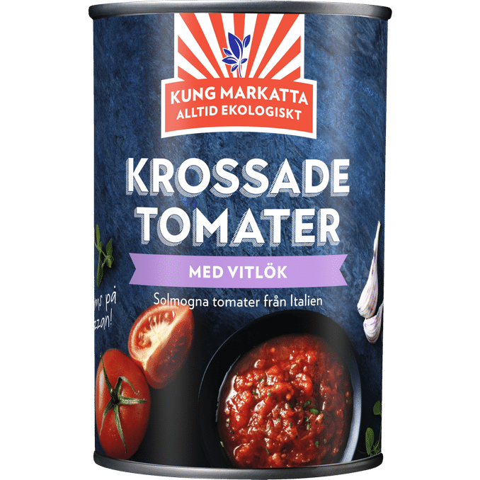 Kung Markatta 4 x Hakkede Tomater m. Hvidløg