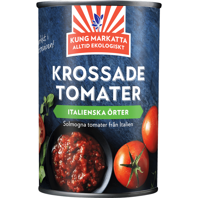 Kung Markatta Krossade Tomater Italiensk Örter 