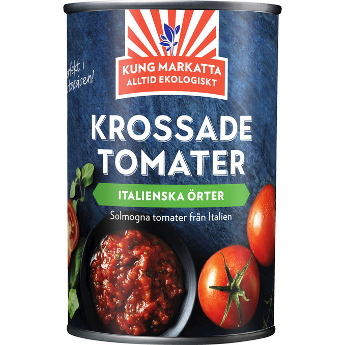 Kung Markatta Krossade Tomater Italiensk Örter
