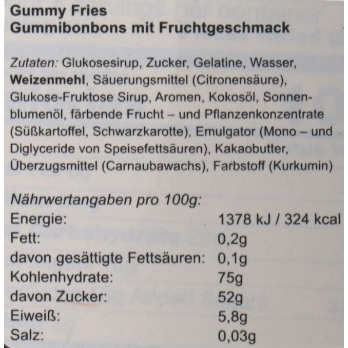 Raindrops Gummi Pommes