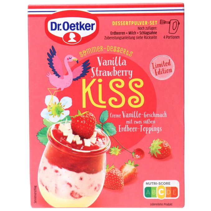 Dr. Oetker Sommer-Dessert Vanilla Strawberry Kiss