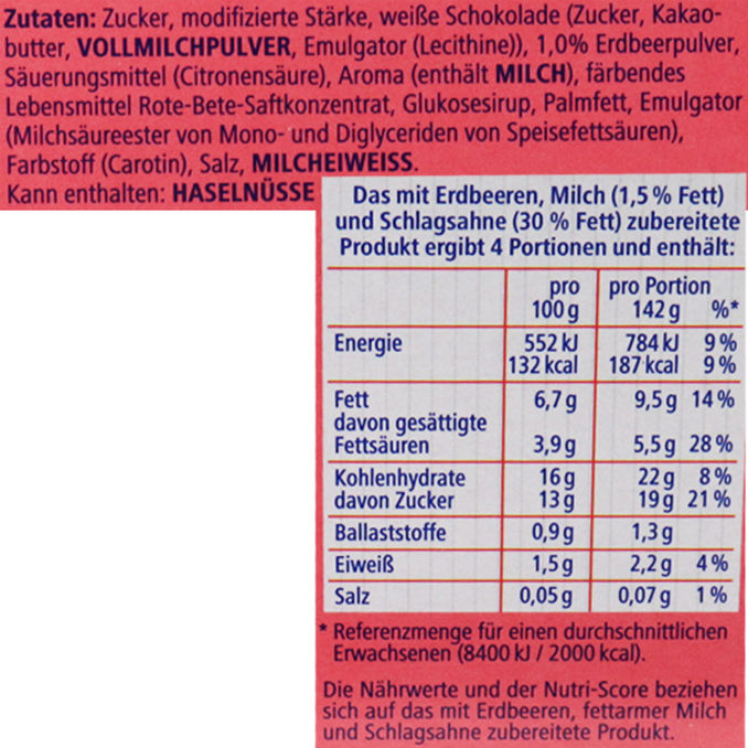 Dr. Oetker Sommer-Dessert Vanilla Strawberry Kiss
