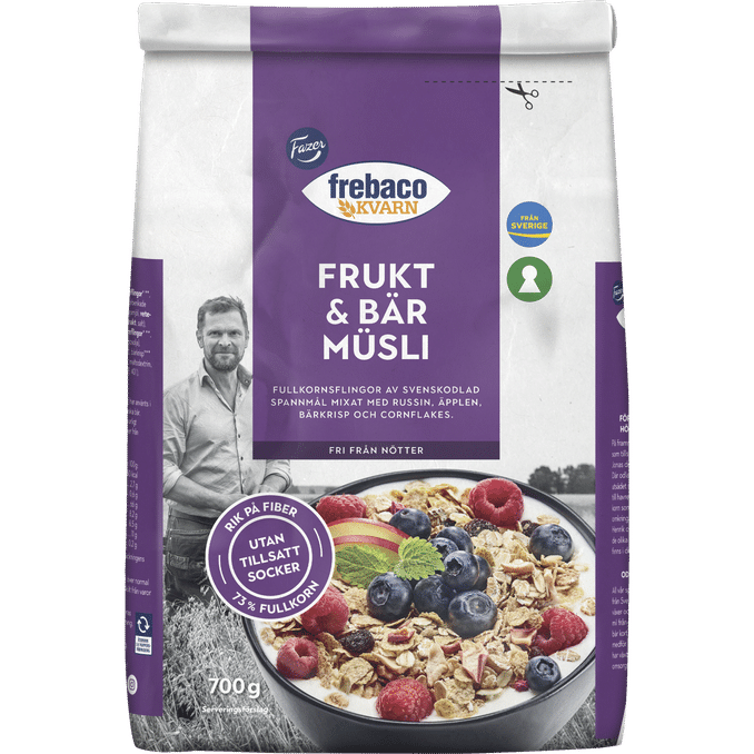Frebaco Frukt & Bär Müsli