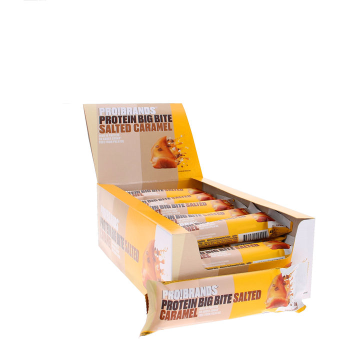ProBrands Proteinbarer Salted Caramel 24-pak (1,08 kg)