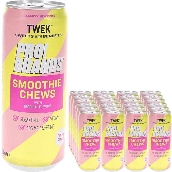 Tweek Energidryck Smoothie Chews Tropical 24-pack