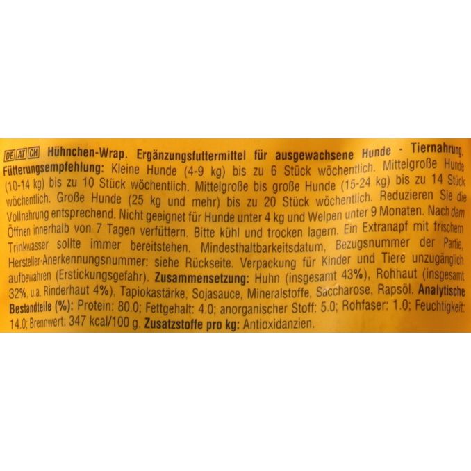 Pedigree Hundesnack Wrap mit Huhn