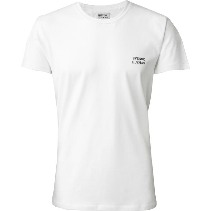 Svensk husman Printtipaita Fika Valkoinen XL-koko