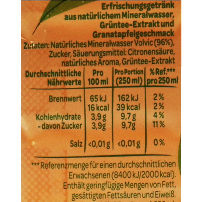 Volvic Tee Granatapfel, 6er Pack (EINWEG) zzgl. Pfand