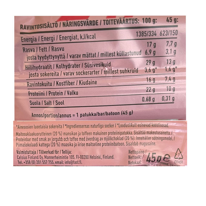 Fast Proteinbar Strawboffee 15-pack