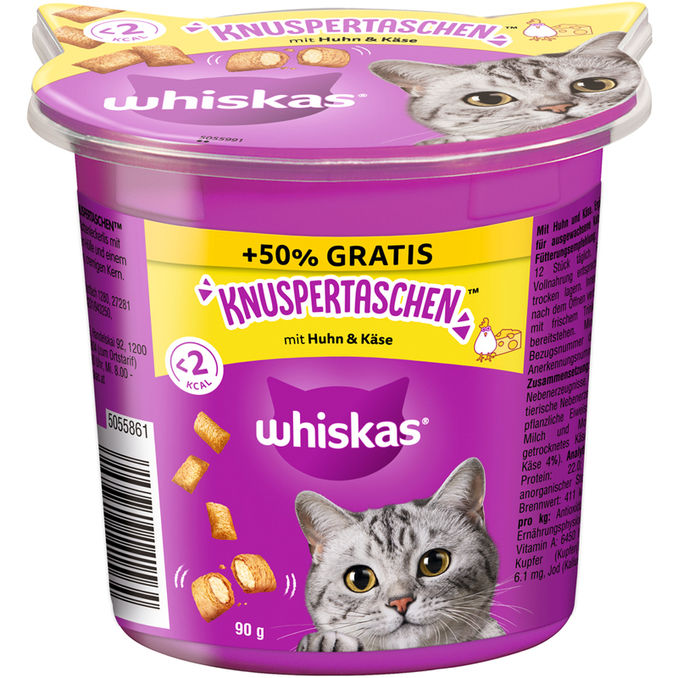 Whiskas Knuspertaschen mit Huhn und Käse