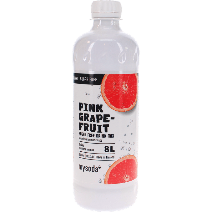 Läs mer om Mysoda Läsk Koncentrat Pink Grapefruit Sockerfri