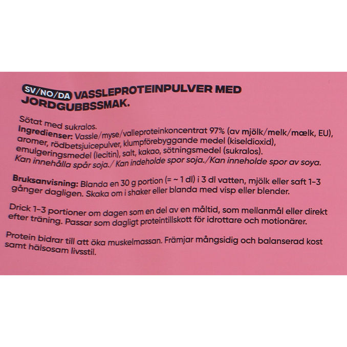 Leader Heraproteiinijauhe Mansikka