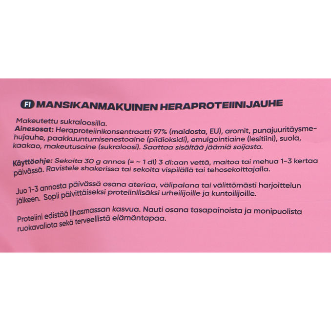 Leader Heraproteiinijauhe Mansikka