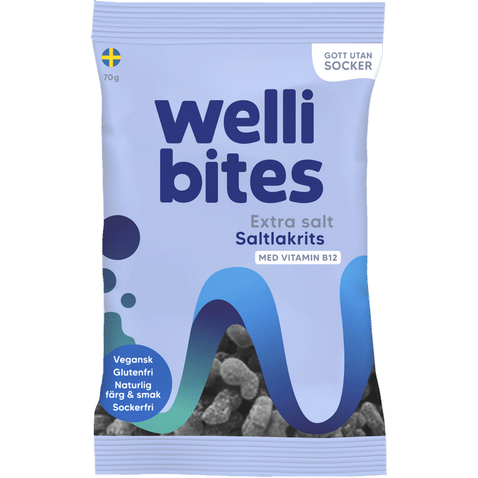 Wellibites Extra Salt Saltlakrits 
