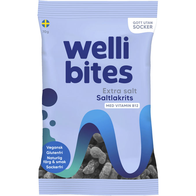 Wellibites AB Wellibites Extra Salt Saltlakrits