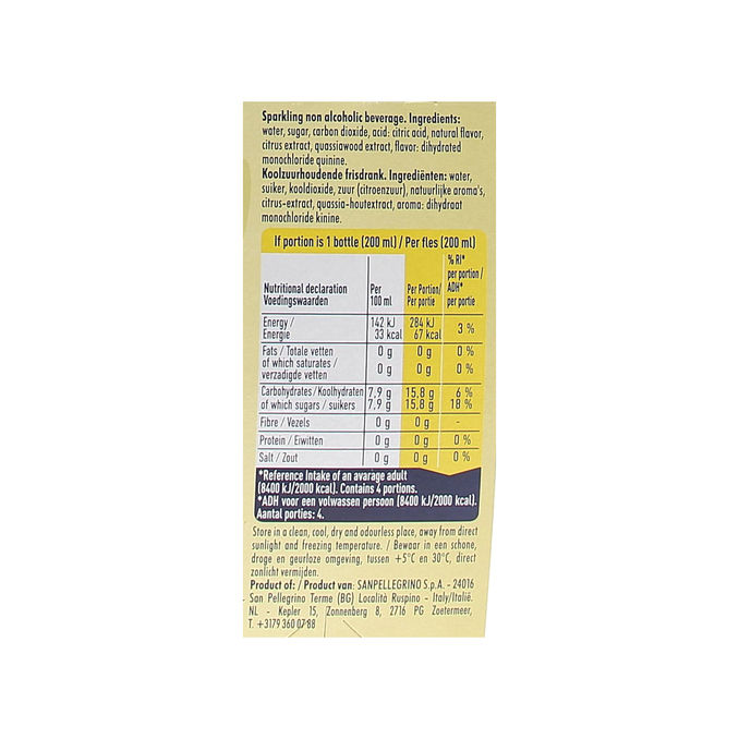 San Pellegrino Tonicvatten Citrus 4-pack