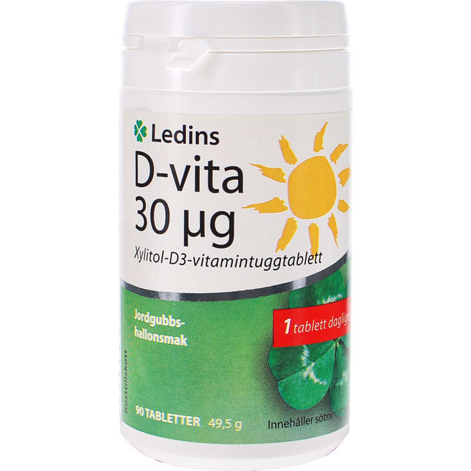 Ledins D3-Vitaminer Jordgubbe