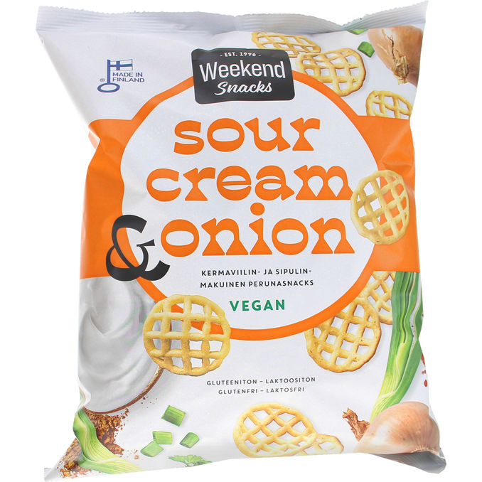 Weekend Snacks Perunasnacks Sour Cream & Onion