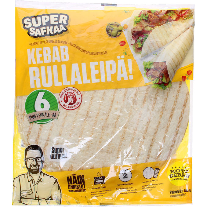 Schysst käk Kebabrullaleipä