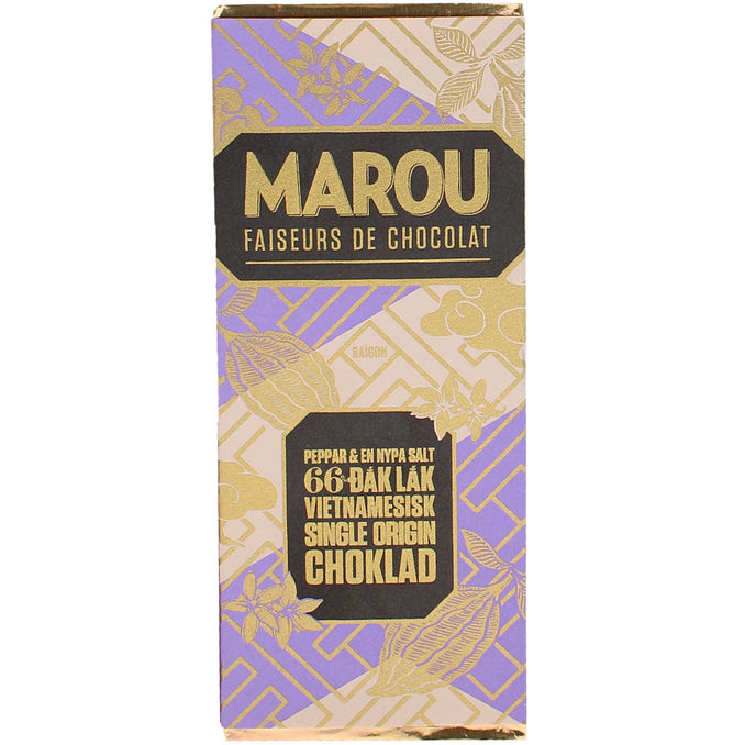 Marou 2 x Mælkechokolade m. Peber & Salt 24g