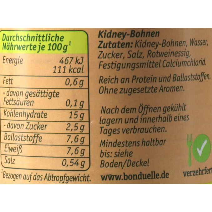 Bonduelle Kidney Bohnen