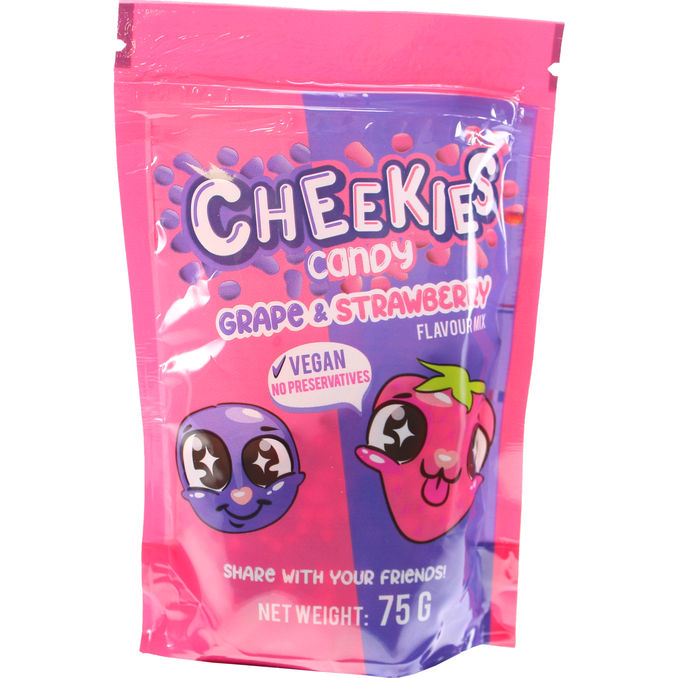 Cheekies 2 x Godis Grape & Strawberry