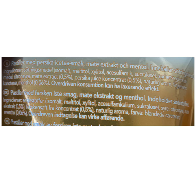 Vicks Kurkkupastillit IceTea Peach Sokeriton