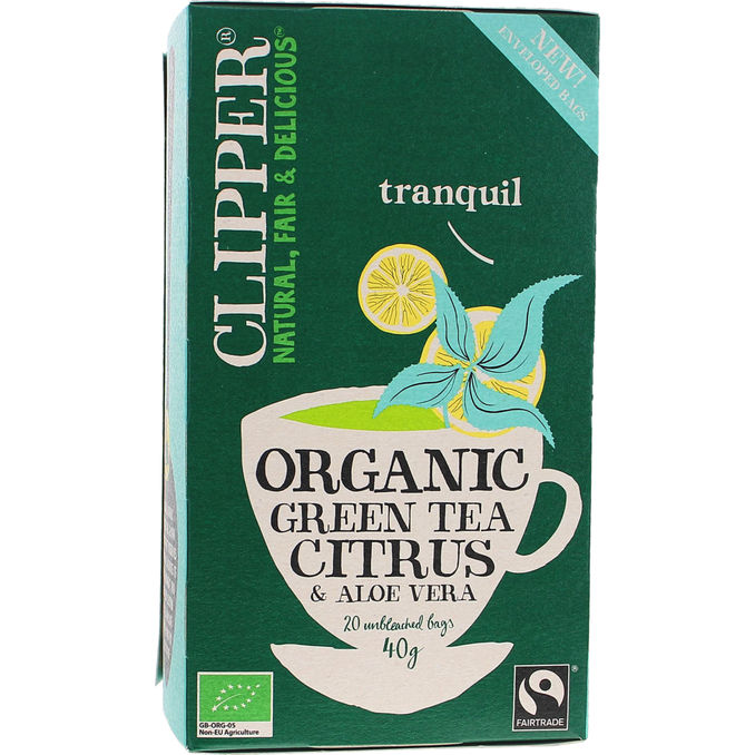 Clipper Grøn Te Citrus & Aloe Vera