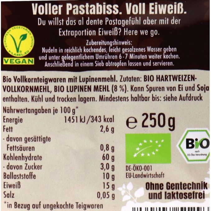 Luve BIO Lupinen Tagliatelle