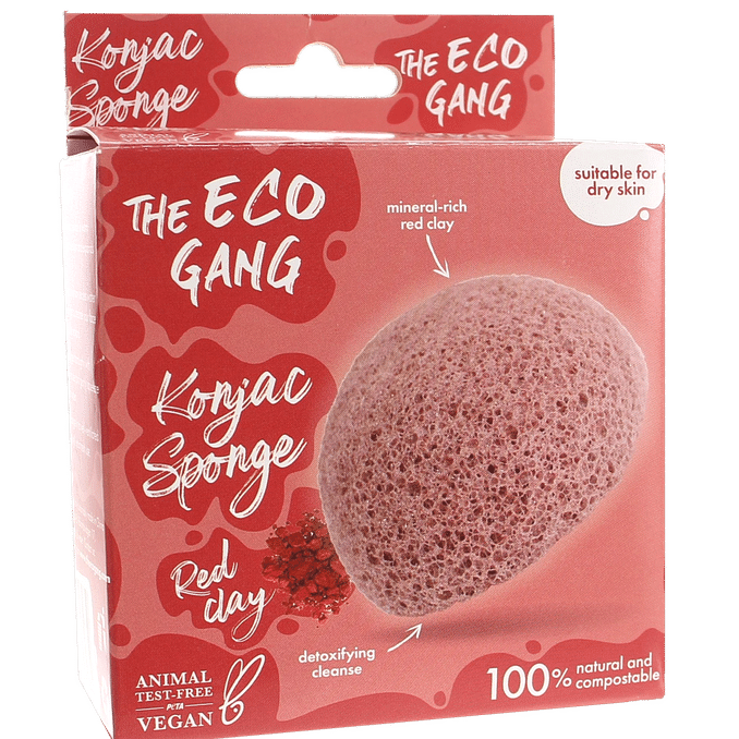 The Eco Gang Konjac-sieni Punainen Savi