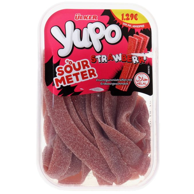 Ülker Saure Fruchtgummistreifen Erdbeere