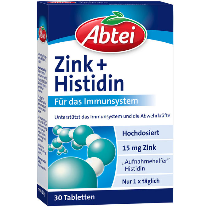 Abtei Zink & Histidin (30 Tabletten)