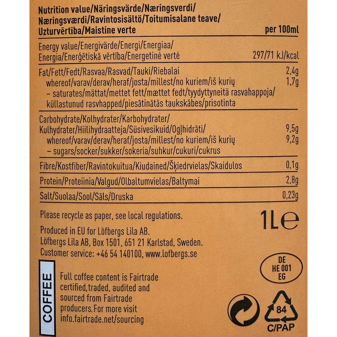 Löfbergs Kylmä Kahvijuoma Salted Caramel Latte 8-pack