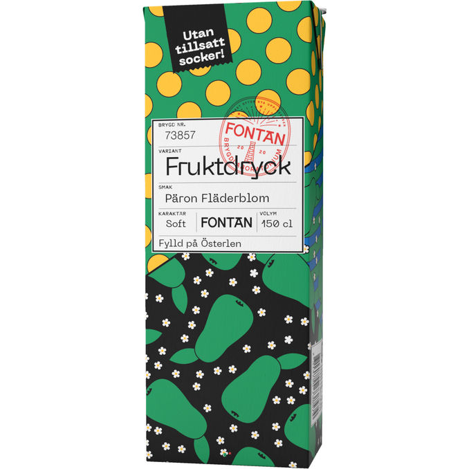 Kiviks Frugtdrik Pære & Hyldeblomst Sukkerfri